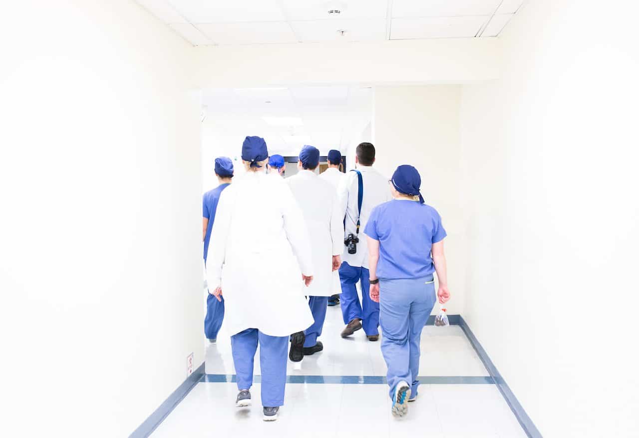 Medical Team Walking Away