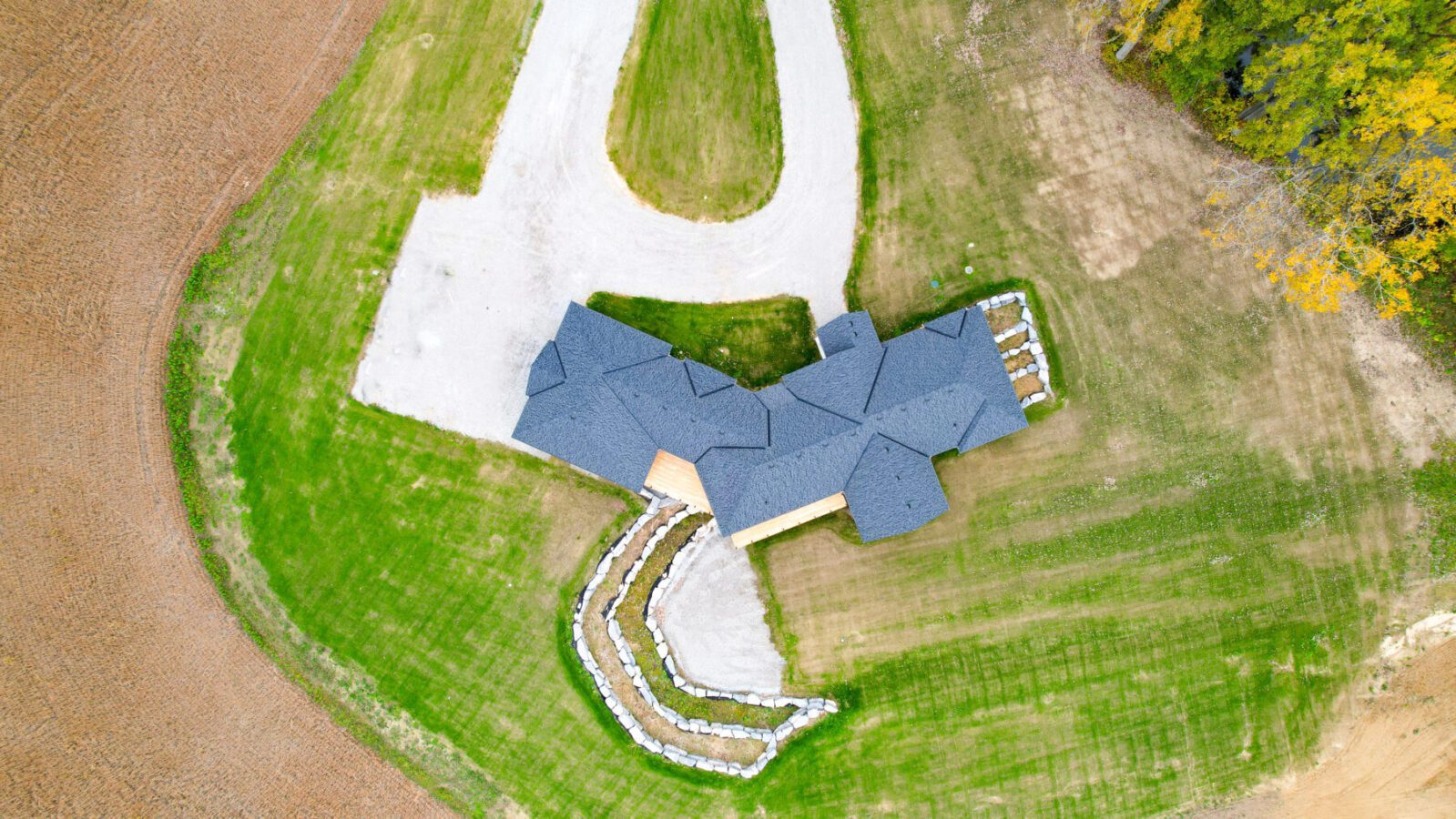 Drone Shot of New Home